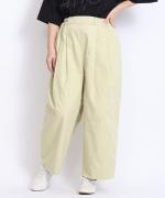 顔料染フレンチドリル　フル丈パンツ