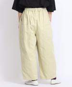 顔料染フレンチドリル　フル丈パンツ