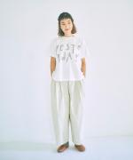 顔料染フレンチドリル　フル丈パンツ