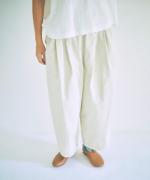 顔料染フレンチドリル　フル丈パンツ