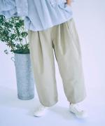 顔料染フレンチドリル　フル丈パンツ