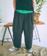 顔料染フレンチドリル　フル丈パンツ