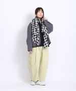 顔料染フレンチドリル　フル丈パンツ