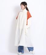 スモッキングコットンリネン　ワンピース