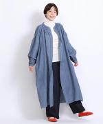 スモッキングコットンリネン　ワンピース