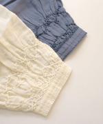 スモッキングコットンリネン　ワンピース