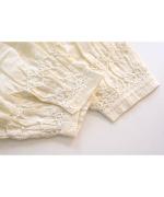 スモッキングコットンリネン　ワンピース