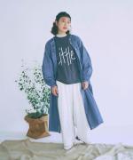 スモッキングコットンリネン　ワンピース