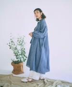 スモッキングコットンリネン　ワンピース