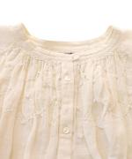 スモッキングコットンリネン　ワンピース