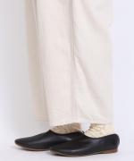 9.5ozコットンリネンデニム　ワイドテーパードパンツ