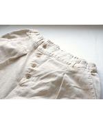 9.5ozコットンリネンデニム　ワイドテーパードパンツ