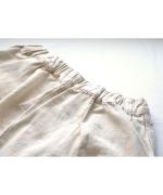 9.5ozコットンリネンデニム　ワイドテーパードパンツ