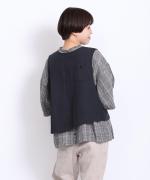 リネンコットンキャンバス　2wayベスト