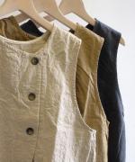 リネンコットンキャンバス　2wayベスト