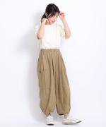 リネンコットンキャンバス　パンツ