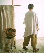 リネンコットンキャンバス　パンツ