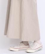 リネンコットンキャンバス　2wayジャンパースカート