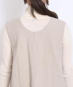 リネンコットンキャンバス　2wayジャンパースカート