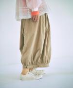 コットンリネンタイプライターファナージュ　ボリュームパンツ