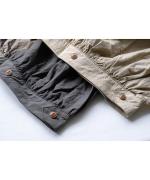 コットンリネンタイプライターファナージュ　ボリュームパンツ