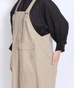 コットンリネンタイプライターファナージュ　サロペット