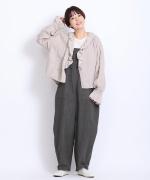 コットンリネンタイプライターファナージュ　サロペット