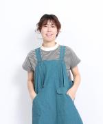 コットンリネンタイプライターファナージュ　サロペット