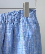 強撚リネンチェック　パンツ