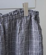 強撚リネンチェック　パンツ