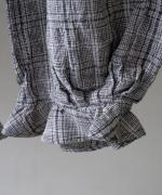 強撚リネンチェック　パンツ