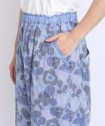 花柄プリント　パンツ