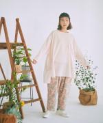 花柄プリント　パンツ