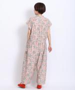 花柄プリント　オールインワン