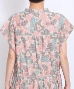 花柄プリント　オールインワン