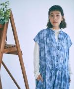 花柄プリント　オールインワン