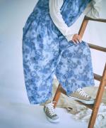 花柄プリント　オールインワン