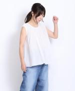 3Dフラワー刺繍ボイル　セットブラウス