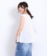 3Dフラワー刺繍ボイル　セットブラウス