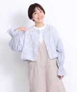 3Dフラワー刺繍ボイル　セットブラウス