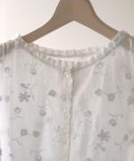 3Dフラワー刺繍ボイル　セットブラウス