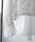 3Dフラワー刺繍ボイル　セットブラウス