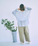 3Dフラワー刺繍ボイル　セットブラウス