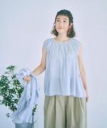 3Dフラワー刺繍ボイル　セットブラウス