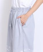 3Dフラワー刺繍ボイル　パンツ