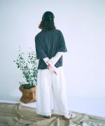 3Dフラワー刺繍ボイル　パンツ