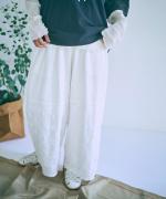 3Dフラワー刺繍ボイル　パンツ