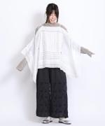 3Dフラワー刺繍ボイル　パンツ