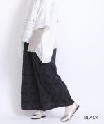 3Dフラワー刺繍ボイル　パンツ