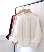 60リネンキャンバス　ブラウス